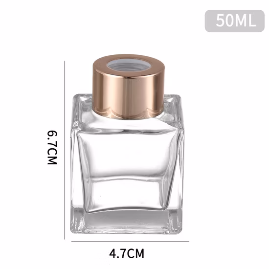 Dekorative Glasflaschen, Reed-Diffusor, Öl, Nachfüllung, Weihnachtsduft, mit Blumenstäbchen