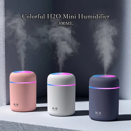 Bunte tragbare 300 ml H2O Luftbefeuchter Duft H20 Duft Aromatherapie Aroma Diffusor Elektrische Auto Ätherisches Öl Diffusor Maschine